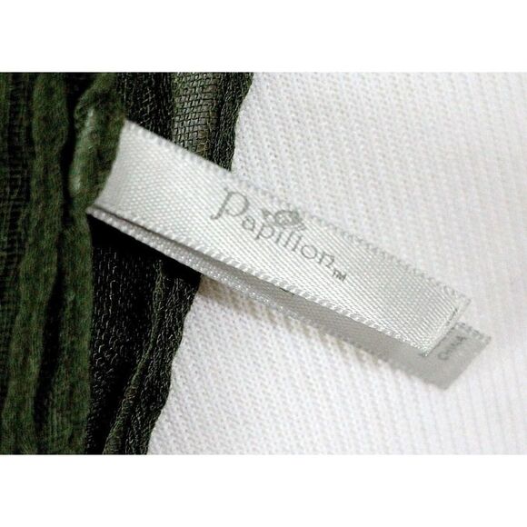 PAPILLON KHAKI GREEN MUSTARD YELLOW SAFARI SARONG COVER UP SCARF WRAP 44"x71" - Picture 4 of 7